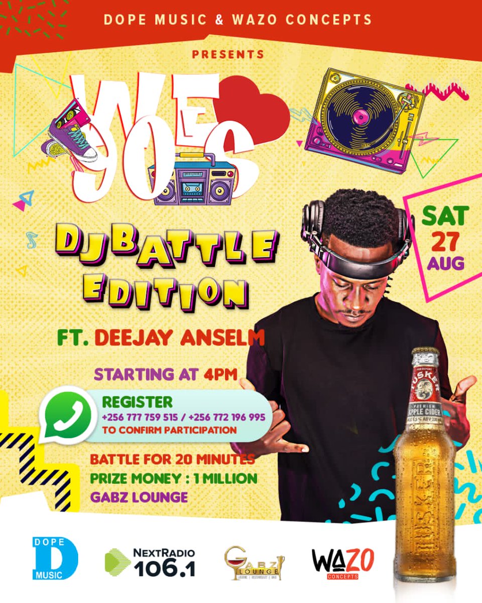 dopezicki's tweet photo. @DEEJAYANSELM #DeejayShawn @deejay_crysto Can these young lads bring the heat when it comes to oldskool. We wait for Saturday to see on We❤️90s. #TheBattleEdition https://t.co/UFKGK45qWO
