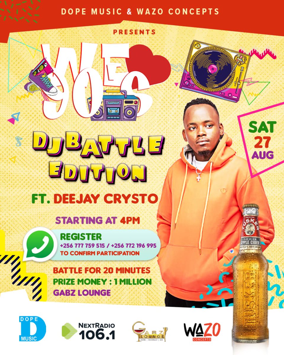 dopezicki's tweet photo. @DEEJAYANSELM #DeejayShawn @deejay_crysto Can these young lads bring the heat when it comes to oldskool. We wait for Saturday to see on We❤️90s. #TheBattleEdition https://t.co/UFKGK45qWO