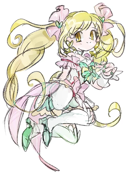 #キュアエコー #坂上あゆみ #らくがき #イラスト #プリキュア #precure  オモイヨトドケ!。 