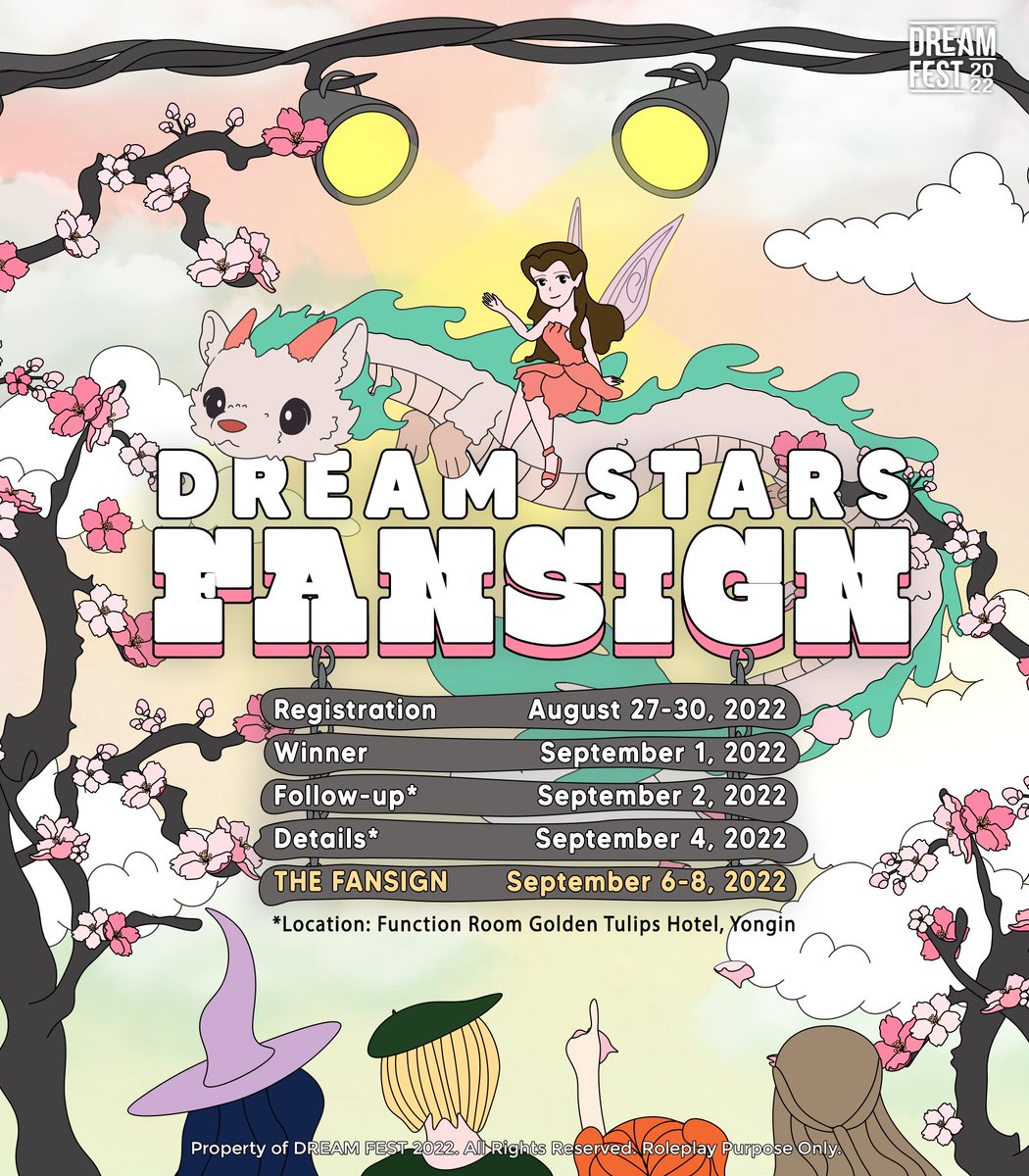 DREAMFEST2022's tweet photo. ㅤ

✮ • ─────── : ⊹ 𝔉𝖺𝗇𝗌𝗂𝗀𝗇 𝖲𝖼𝗁𝖾𝖽𝗎𝗅𝖾,
                .  .  .                  𝔇𝔯𝔢𝔞𝔪     𝔖𝔱𝔞𝔯𝔰

Hold your curiosity in bits! The stars and
their  whimsical  reverie would  come by
no time, bringing the love for those who
blessed souls. ༺☆༻ 
ㅤ https://t.co/w6kEZf29Cl