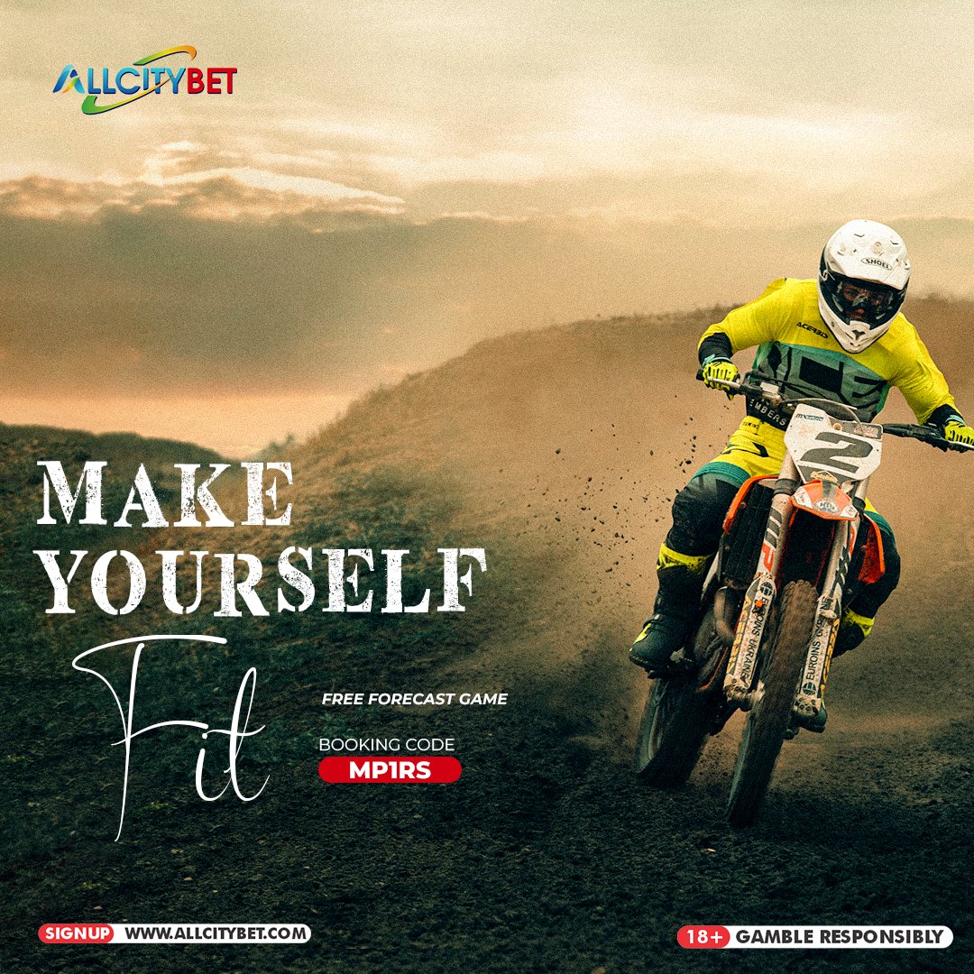 ALLCITYBET1's tweet photo. Make yourself Fit for the Journey Ahead 😍😍😍 Enjoy our Free Forecast Game Today!!! https://t.co/R6z2mt0MYE