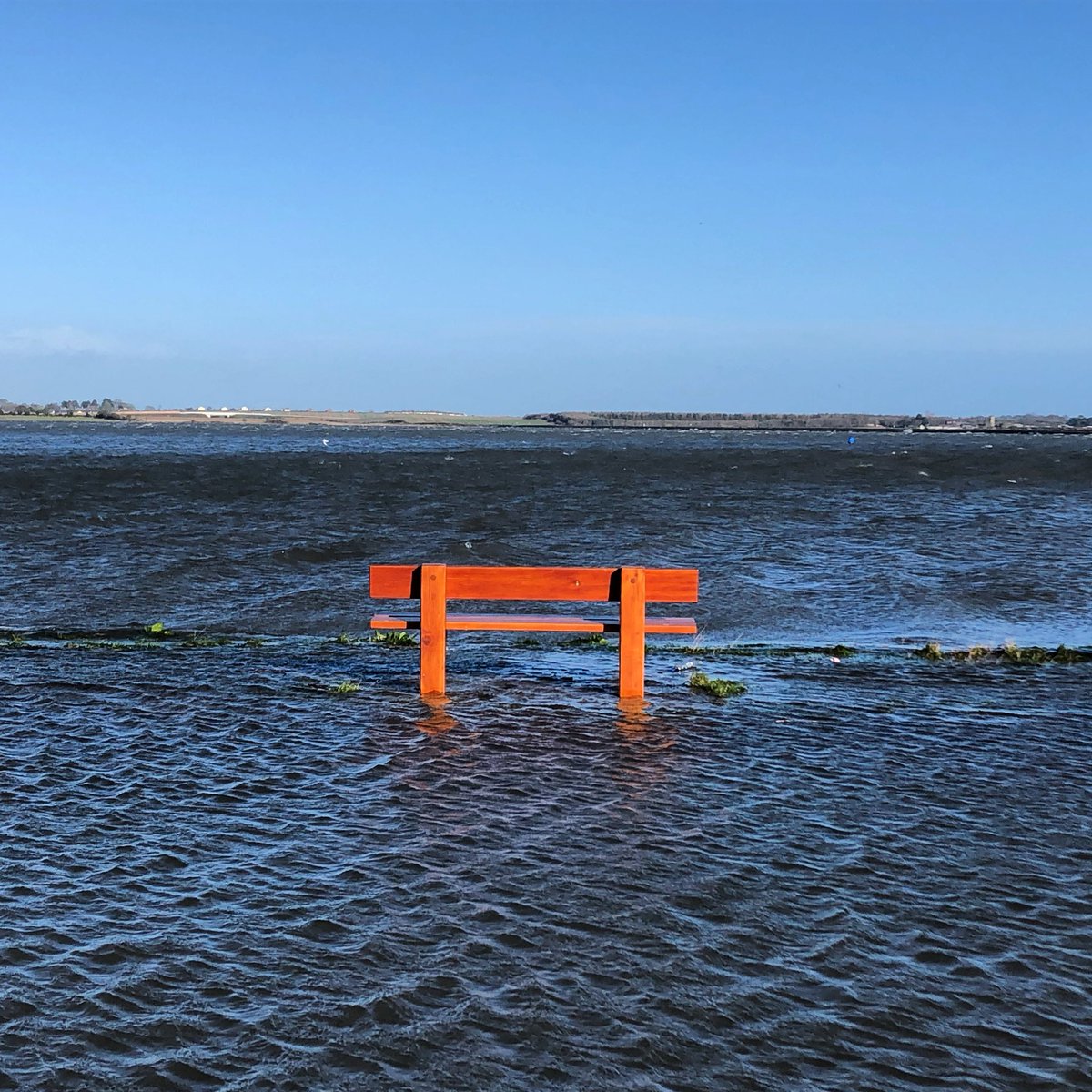 owens_catherine's tweet photo. @ThePhotoHour Same bench different days! Sun snow and a flood! #ThePhotoHour #benchphoto #bench #weatherphotography #malahide https://t.co/6PdTMc51I5