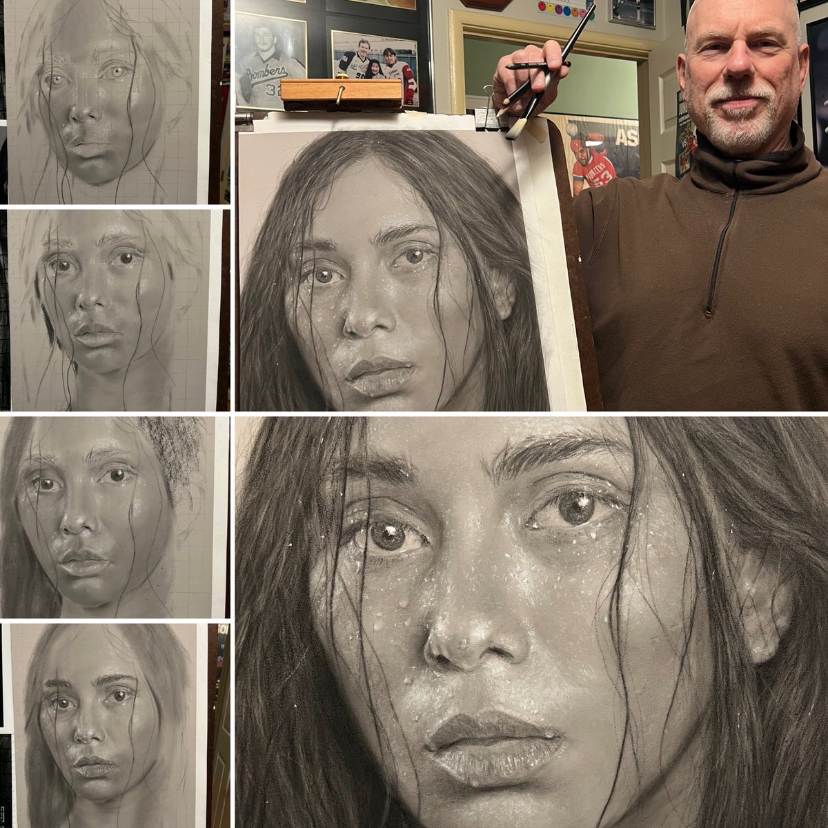 JimFitzartphoto's tweet photo. Almost finished with my latest charcoal portrait. https://t.co/dHhzCT6PEY #charcoal #realisticportraits #jimfitzpatrick #create4peace #portraitart #realisticportrait #naturalbeauty #water #portraits #charcoaldrawing #wet #drawing #tan #atimtop60masters #AsianBeauties https://t.co/pvU0k9Wr7c