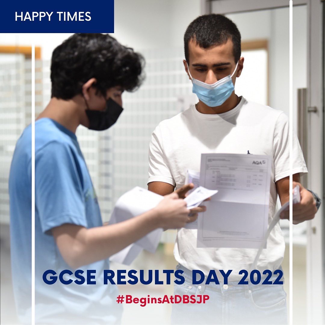 A huge well done to our GCSE students who have successfully completed the first stage of their future careers. We are super proud of their great achievements and to see their hard work pay off. 

#gcseresults #LearningBeginsAtDBSJP <a href="/Taaleem/">Taaleem</a>