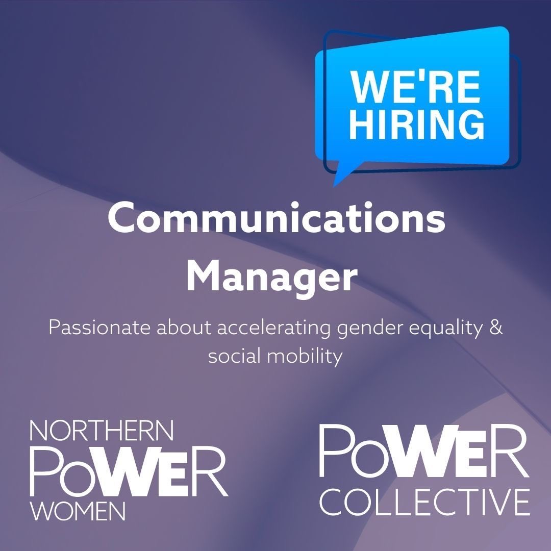 SimoneRoche's tweet photo. Love comms and passionate about accelerating gender equality, wider inclusion and social mobility? We are hiring a Communications Manager for @NorthPowerWomen &amp; @PUCollective #wearepower #wearemore #wearehiring https://t.co/ARHdzm7sm5 https://t.co/mGhjRA0IPT