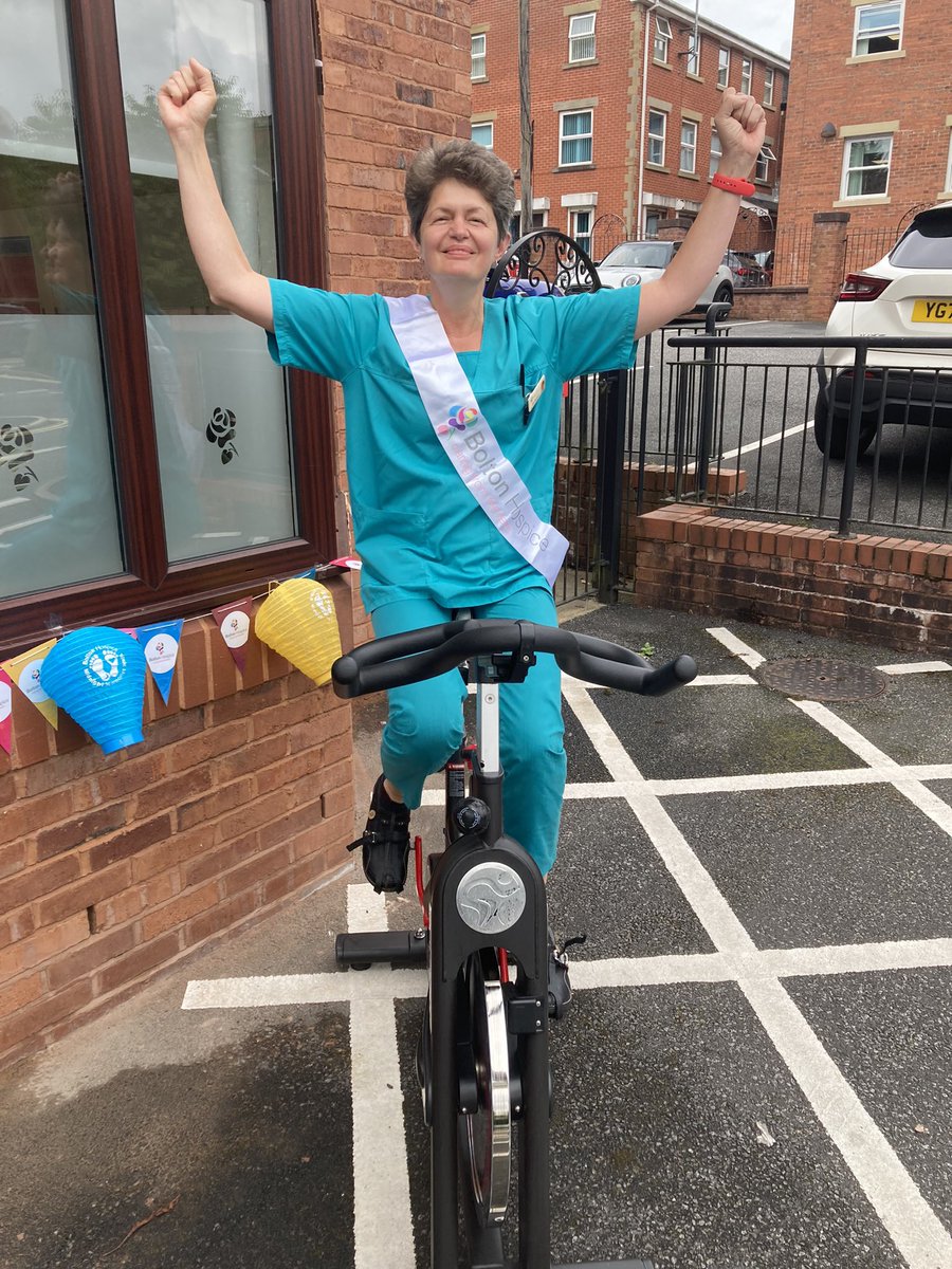 boltonhospice's tweet photo. Dr Ellie has completed her 3 miles for our sponsored staff spin 🎉🚴♀️ head over to to our website to find out more about our #30for30years fundraiser 👉 https://t.co/VhHjWtOe56 https://t.co/y2tim3l6XT