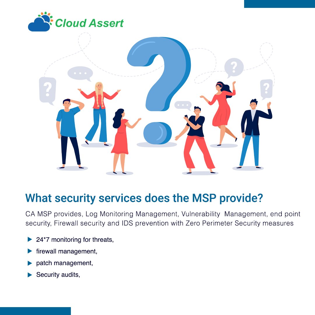 CloudAssert's tweet photo. What are all the Security services that MSP can provide is the most frequently asked question? And we adhere and follow best practices to secure your data. Talk with our experts for more details .
#Cloudassert #cloudsecurity #Cloudmanagedserviceprovider
#CloudMSP https://t.co/GZbSJnAirw