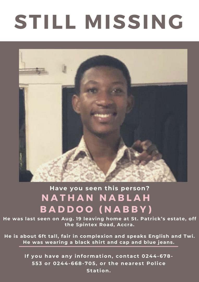 Guys, still no word on my cousin. No leads, nothing. 

Pls share and #HelpUsFindNabby