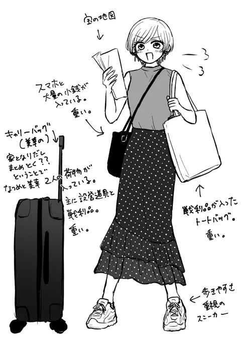 なつめのイベント装備、足元まで描けなかったのが悔しいのでらくがき 