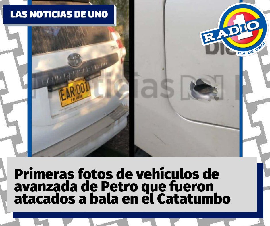 La Presidencia de la República confirmó el ataque que sufrieron tres camionetas de la comitiva de seguridad del presidente Gustavo Petro, en un retén ilegal del Catatumbo.