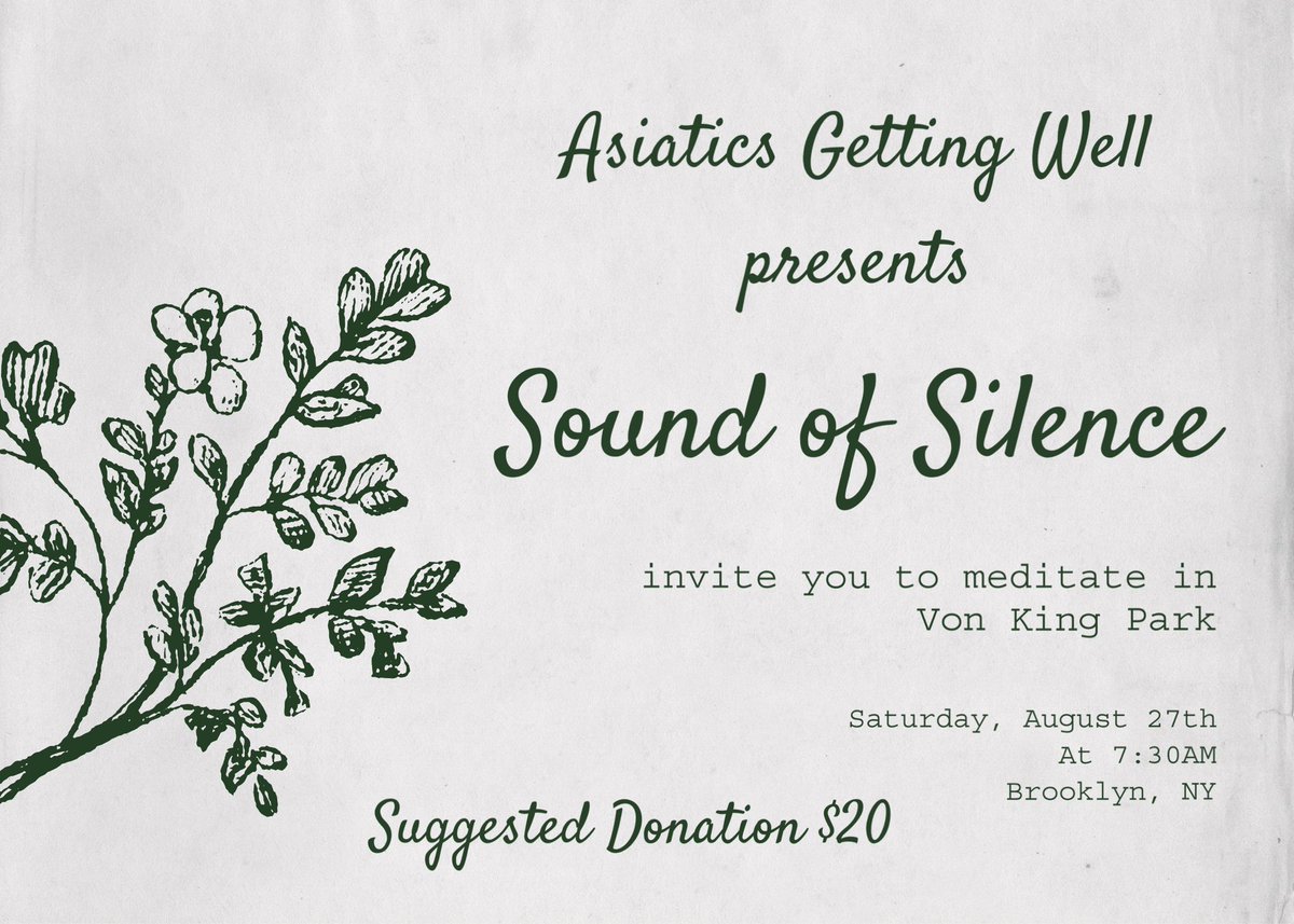 bey_msw's tweet photo. Meditation in the Park this Saturday 8/27/22 #spiritual #health #meditation #brooklyn #bedstuy #moorishsocialworker https://t.co/XH5vCAzKrt