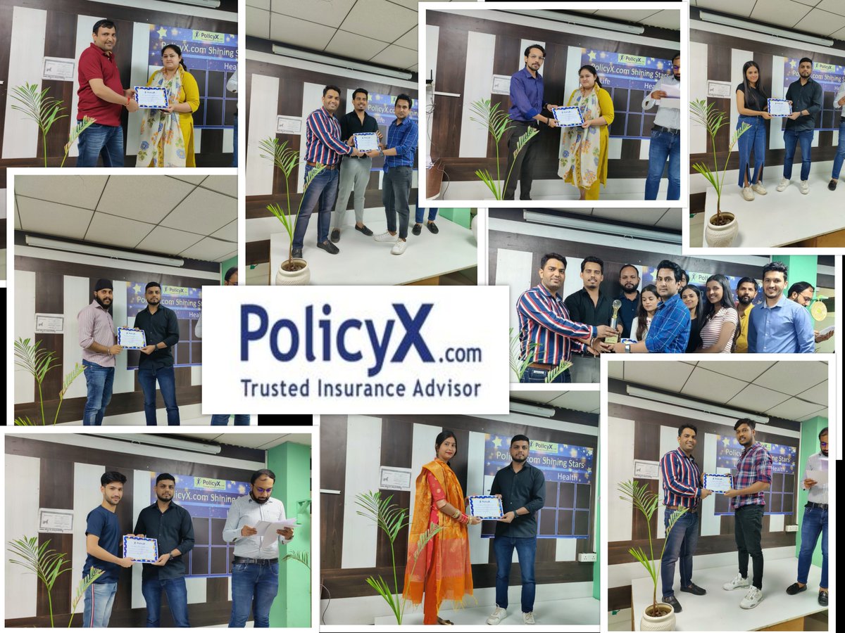 policyxcom's tweet photo. PolicyX congratulates all the winners of 'Rewards &amp; Recognitions' held today at our Gurugram office. 

Kudos to your never-ending dedication and enthusiasm to thrive. 

#policyx #topperformers #risingstars #supertl #bestperformer #qualityperformer #mostpunctual #qualityperformer https://t.co/rFwOeYPUu7