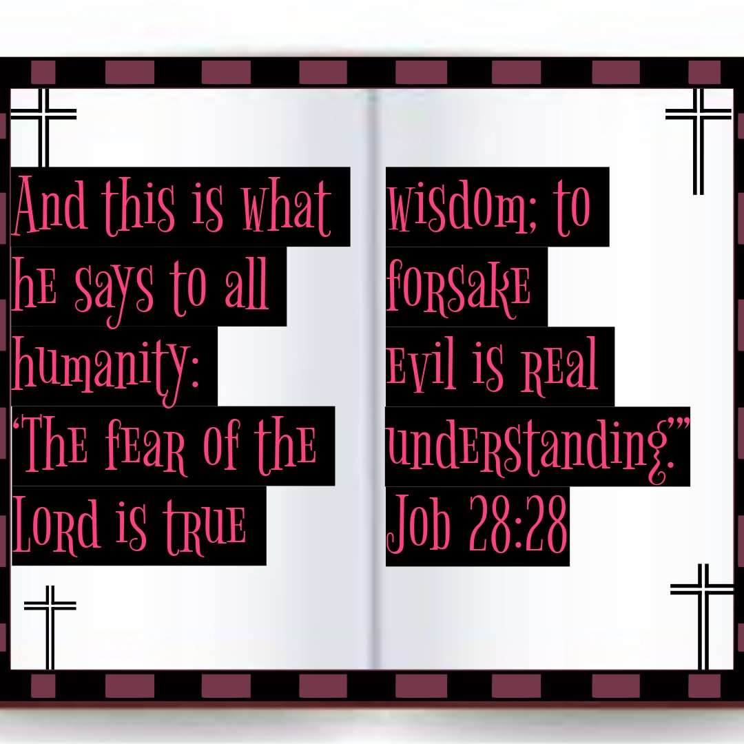 dropofgems's tweet photo. We attain wisdom when we fear the Lord What does it mean to fear the Lord?
It doesn't mean we should be scared of Him
It simply means we should love Him, respect, obey Him & live our lives the way He wants us to as His kids
#fearthelord #wisdomofgod #lovegodgreatly #respectgod https://t.co/L0EHV54sgn