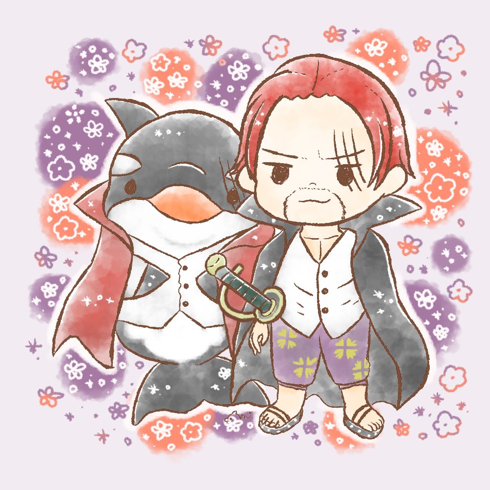 みいるか ウソップの鼻でつついても倒せそうなシャンクス わたしの大好きなシャチを添えて シャンクス Onepiece T Co 2epmisdspt Twitter