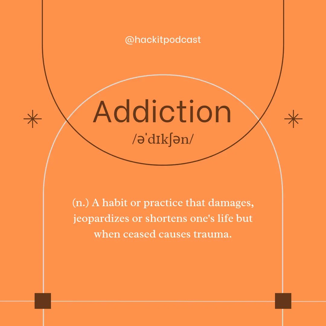 hackit_podcast's tweet photo. Are you prepping for this evening? Something major I'll be hitting on is this addiction thing. Trying to understand it and its depth. Here are some definitions you'll be hearing in today's episode. Till 7pmπ€π
#onehackatime
#hackitpodcast
#hackitwiththeintrovertedshe
#PodNation https://t.co/XYSW19lNl9