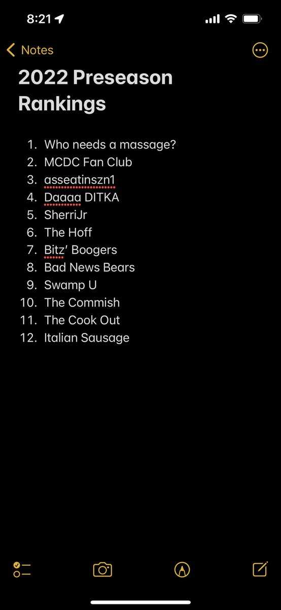 Mr_Buttermaker's tweet photo. Dawg Pound 2022 Preseason Rankings https://t.co/zKV5FquPTR