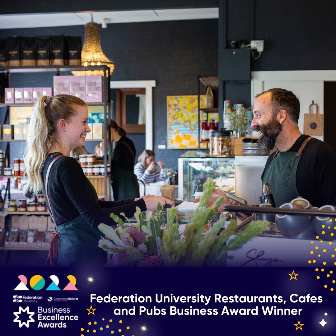 Commerce Ballarat (@commballarat) on Twitter photo WOO! Eclectic Tastes are the winner of the <a href="/FedUniAustralia/">Federation University</a> Restaurants, Cafes and Pubs Business Award. #BallBEA2022 WOO! Eclectic Tastes are the winner of the <a href="/FedUniAustralia/">Federation University</a> Restaurants, Cafes and Pubs Business Award. #BallBEA2022