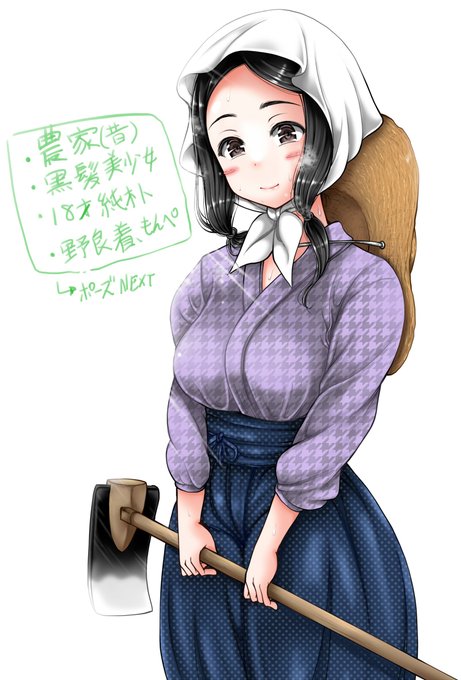 Skebお題の娘です・・・内容は違うんですけど本絵の準備稿みたいなのです、自分的なキャライメージ作画の下描きに彩色したおまけみたいな感じ 