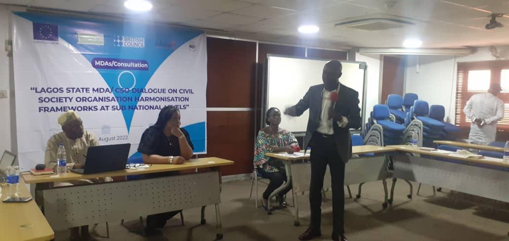 LACSOP's tweet image. A representative of the Office of Transformation and Civic Engagement think it is important that all registration platforms are harmonised.

#CSORegulation