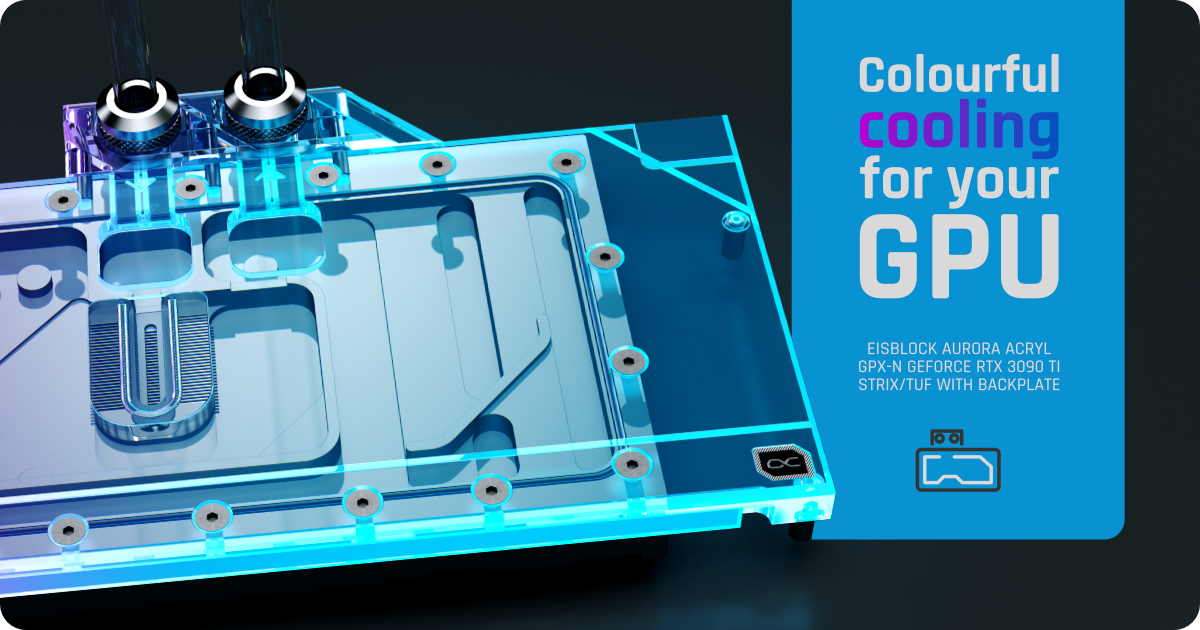 alphacool's tweet photo. New #Eisblock #GPU Cooler for #Nvidia #Geforce RTX 3090 TI ROG Strix LC &amp; TUF #Gaming from @ASUS  available! Click here for our shop offer >>> https://t.co/JcC8AXX2XF #watercooled #watercoolingpc #alphacool https://t.co/OPUEgkhDa7