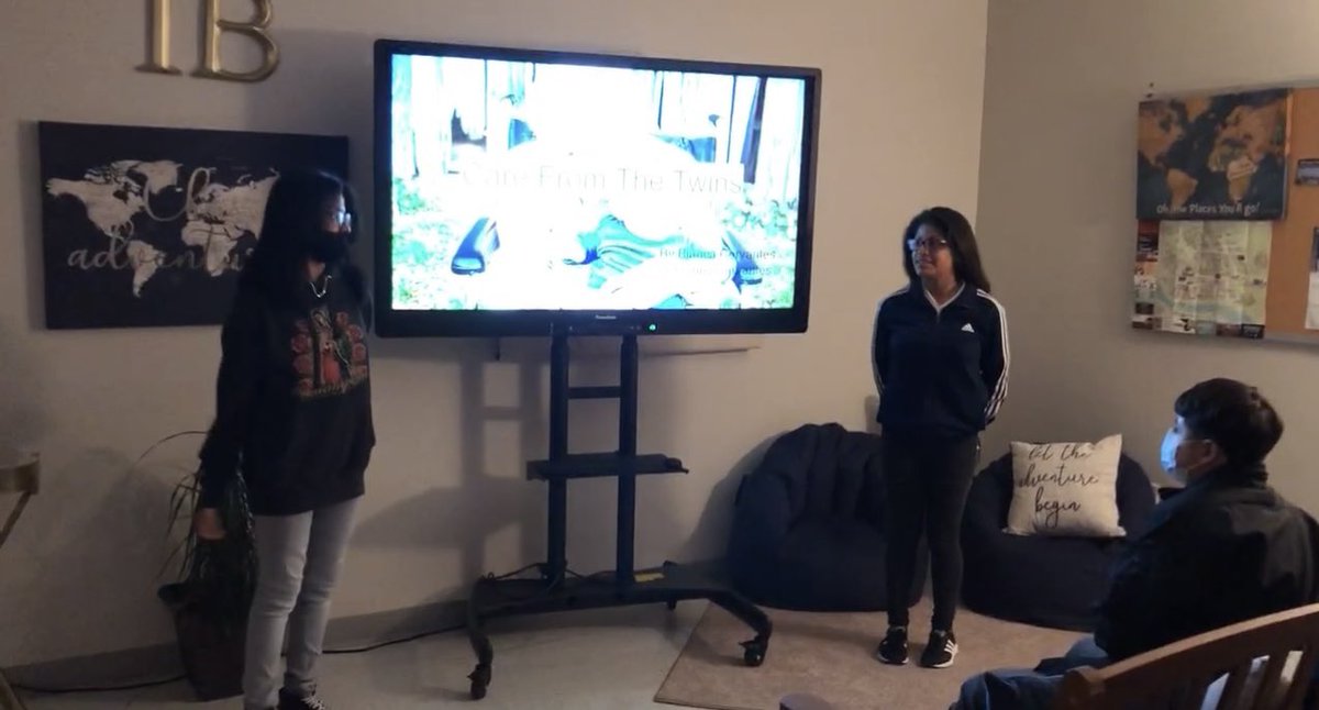 MrsGarner08's tweet photo. IB scholars presenting original IB Community Projects they worked on all semester! Our IB scholars researched and collaborated weekly outside of class requirements. College Bound! #Determination #Grit @JEOcanas1 @Ike9_AISD @tdavis_aldine @AldineISD @drgoffney @KatyRoede https://t.co/tUJQ3YkiJV