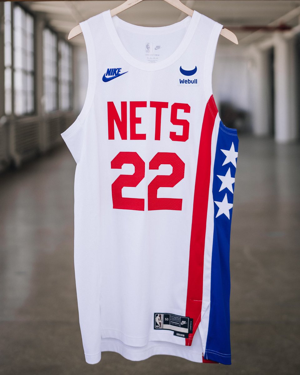 BrooklynNetcast's tweet photo. The Stars and Stripes jerseys are officially back next season 🔥🔥 https://t.co/Y6L4kB1eVq