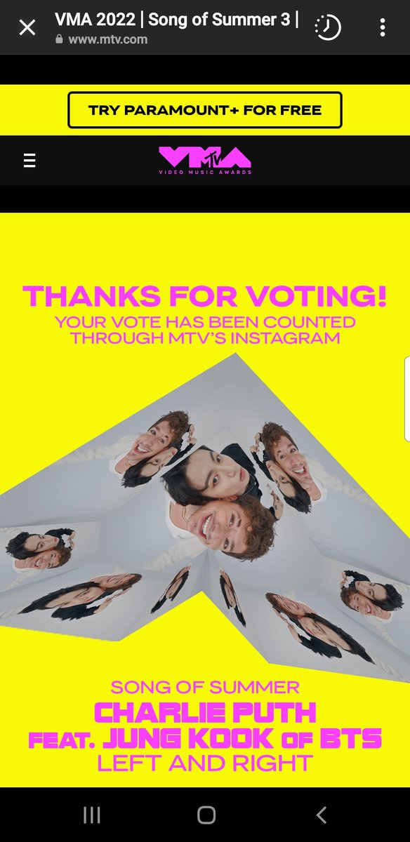 Coral_BangtanS's tweet photo. Vamos, es hora de votar por 'left and right' en la categoría de 'song of summer' 

🖇 link: https://t.co/zUBu8VJWft https://t.co/EIVK2tOYN0

@BTS_twt https://t.co/CaGdeMWnWG