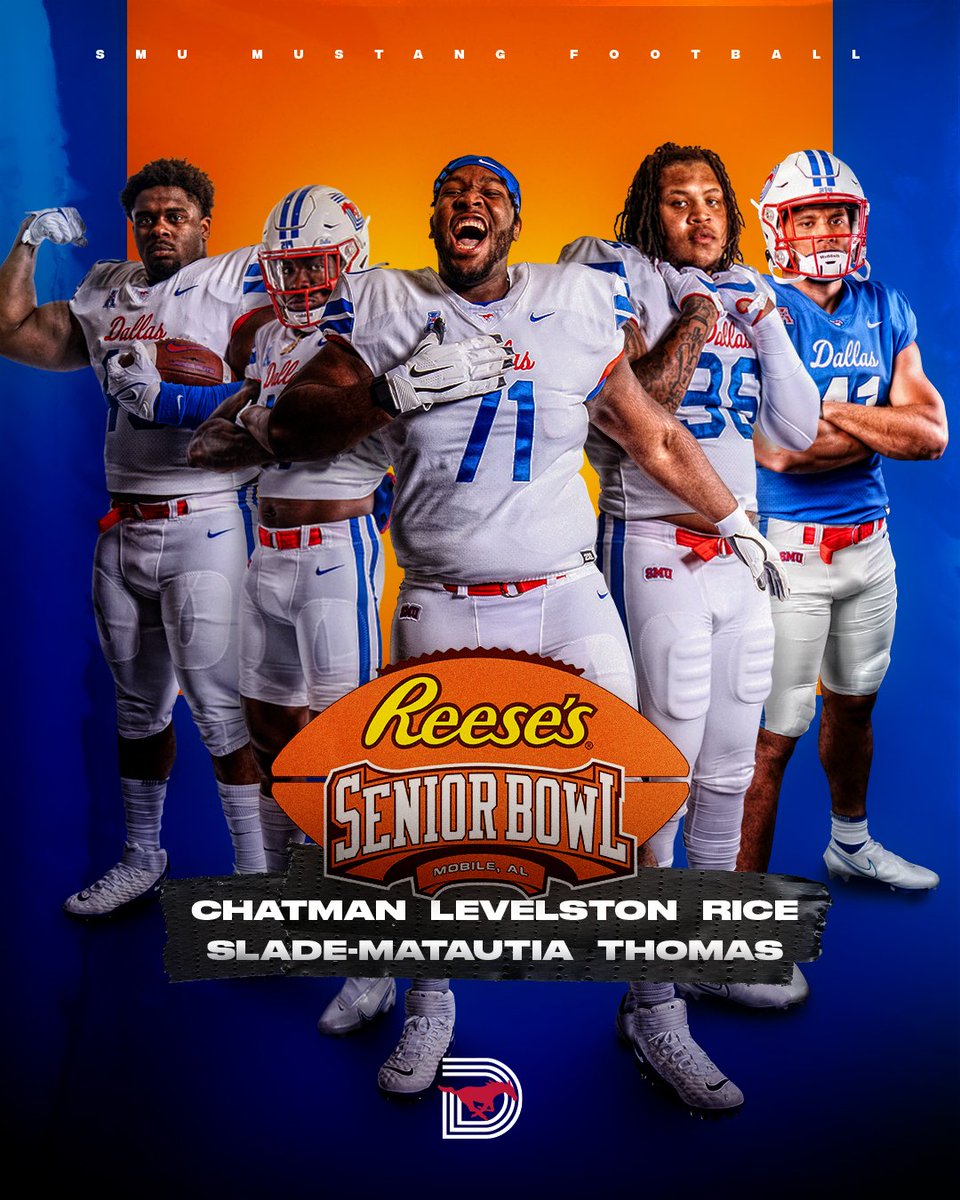 5️⃣ Mustangs have been named to the Reese's @SeniorBowl Watch List! 

#PonyUpDallas