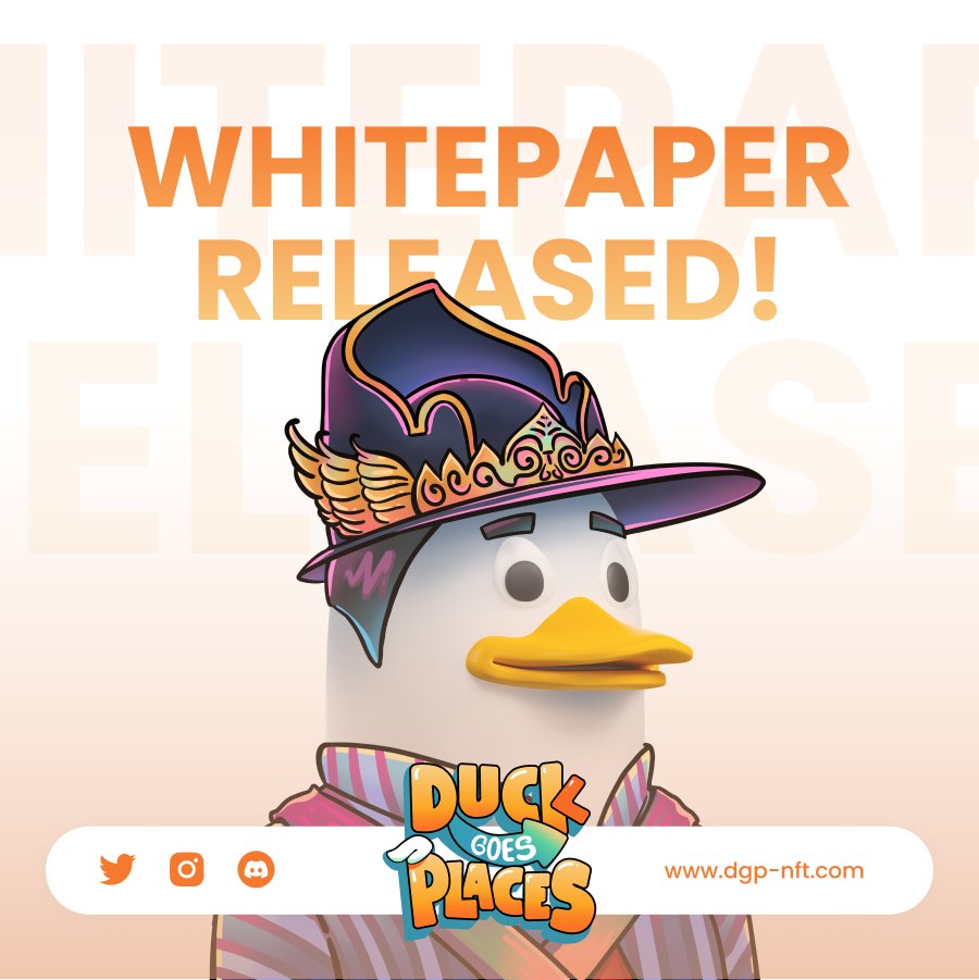 The Final Whitepaper of DuckGoesPlaces has finally been released!