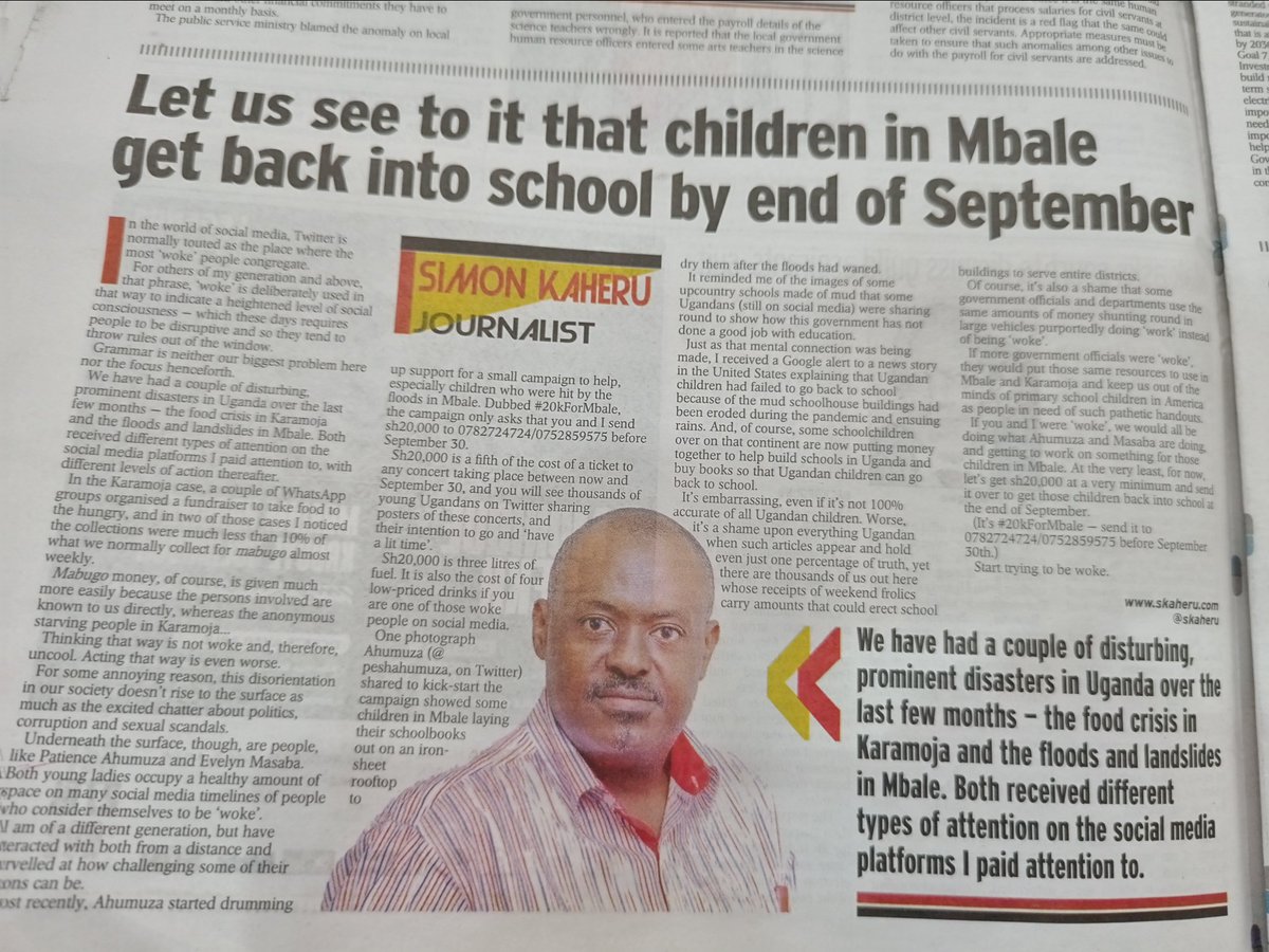 OfwonoOpondo's tweet photo. @skaheru Your plea here maybe of good and genuine intent, but possibly you've to conduct due diligence to conclude that when money is collected it won't be swindled usual #UgandaStyle. @Jadwong https://t.co/fLzMJELdtb