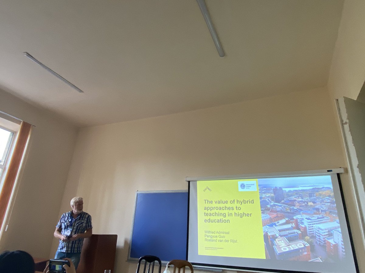 #ECER2022 Presentation: The value of hybrid approaches to teaching in higher education. Presenter: Wilfried Admiraal. 🎉🎊