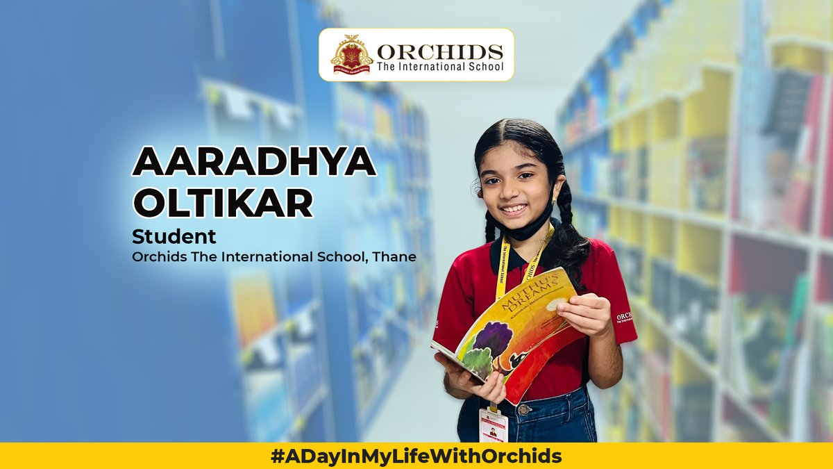 Orchids_School's tweet photo. Exuberant student Aaradhya Oltikar talks about a day in her life at Orchids The International School, Thane branch.
To know more visit this link - https://t.co/bJOJqoB9jC
#LifeAtOrchids #ADayInMyLifeWithOrchids https://t.co/AuZTIiBWIK