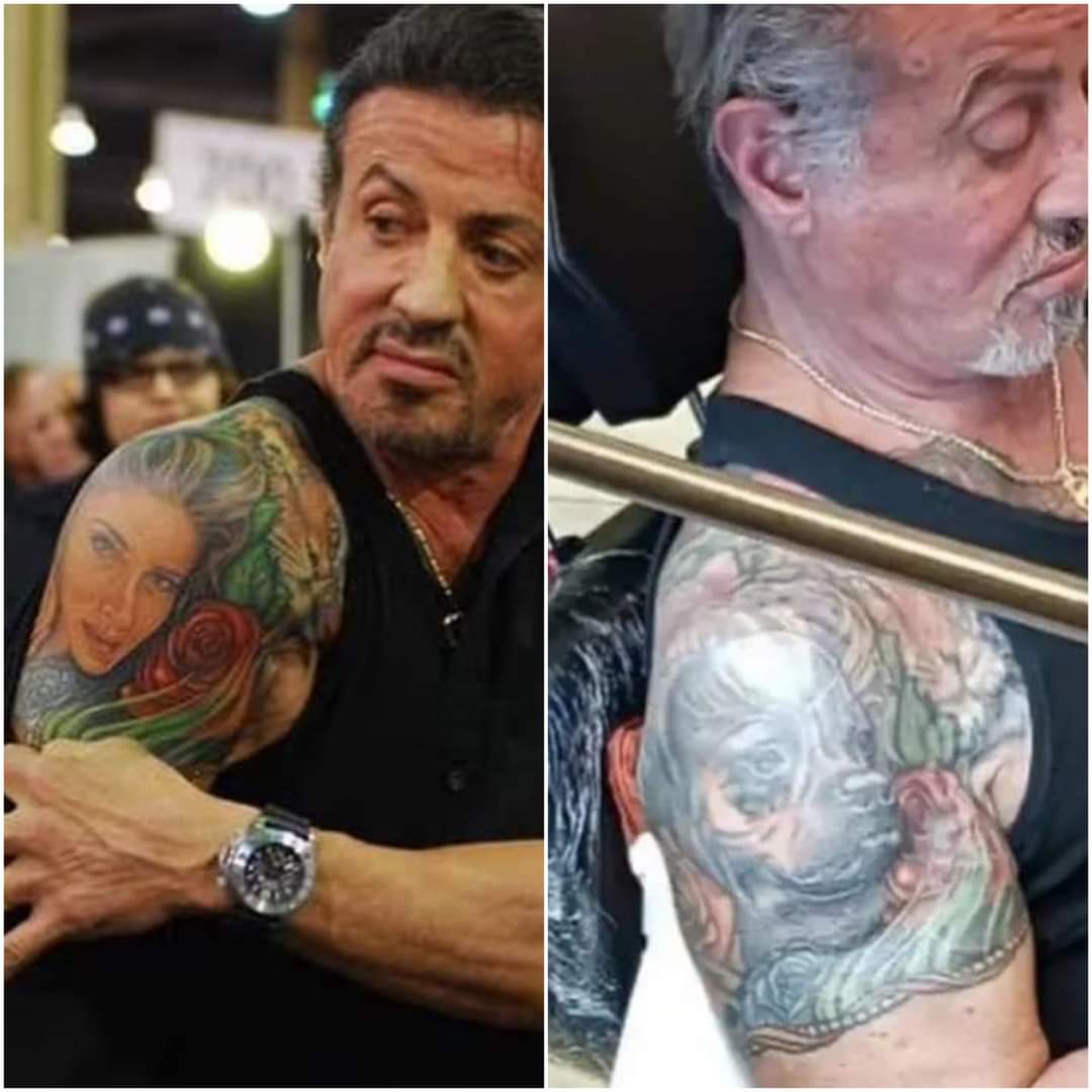 Sylvester Stallone 76 addresses marriage rumours after he gets tattoo of  wife covered up  Celebrity News  Showbiz  TV  Expresscouk