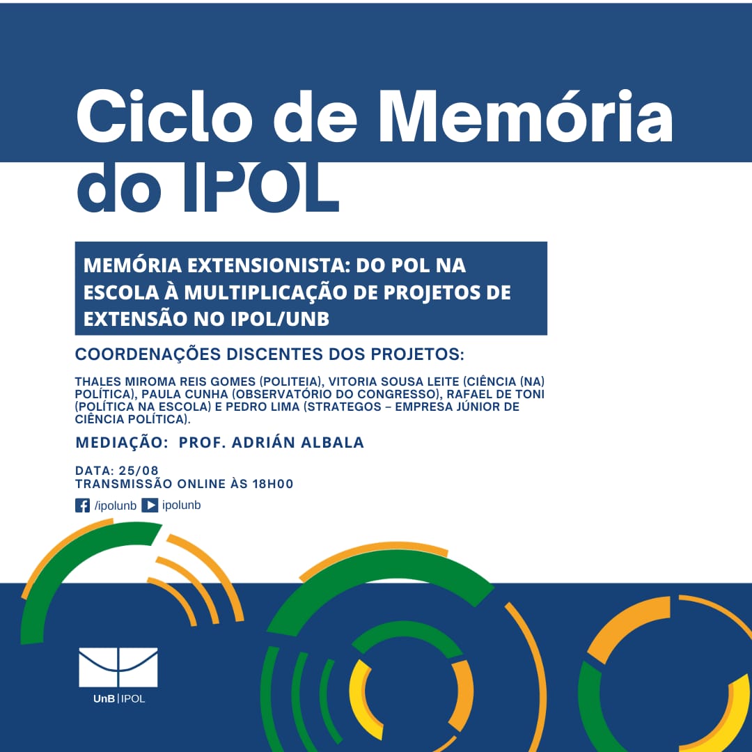 oc_ipolunb's tweet photo. Hoje teremos um evento do Ciclo de Memória do @Ipol_Unb às 18h com transmissão no Youtube!

Acompanhe a transmissão ao vivo aqui: https://t.co/U3kdbT7dVZ https://t.co/7yXTR3l5nF