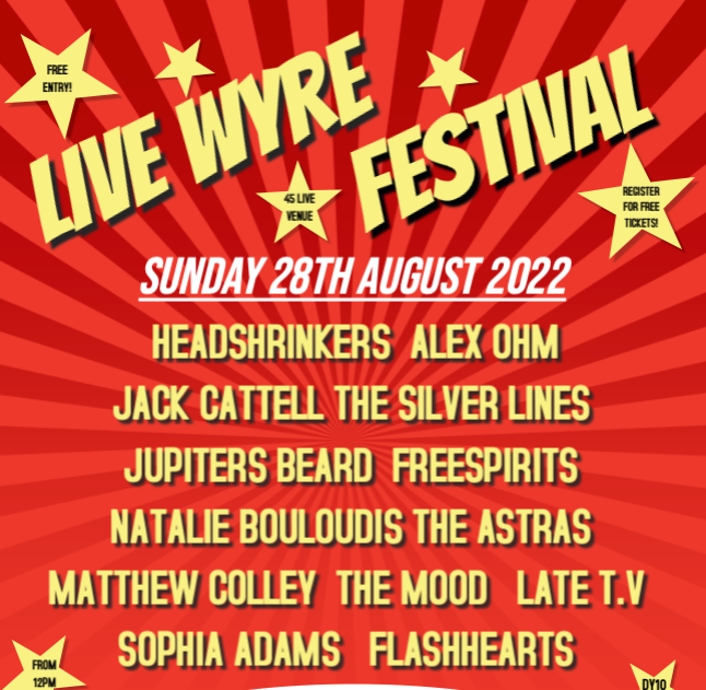 This Sunday we're gracing the <a href="/FestivalWyre/">Live Wyre Festival</a> stage! Grab the last few free tickets here and come celebrate the Holiday Weekend! eventbrite.co.uk/e/live-wyre-fe…