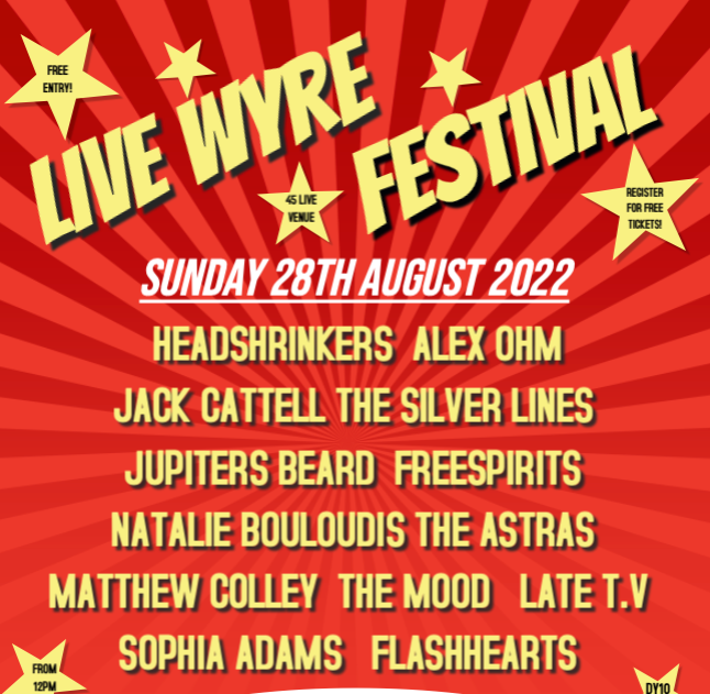 Tomorrow we hit the stage again! Swing by the @FestivalWyre festival in the afternoon for a full day of excellent music from amazing bands! eventbrite.co.uk/e/live-wyre-fe…