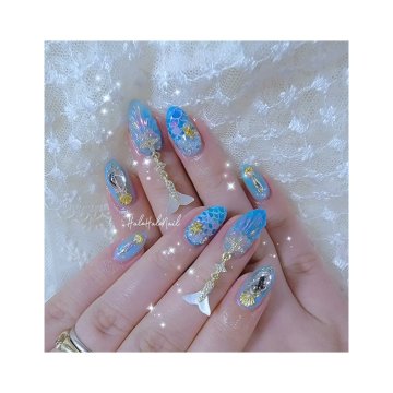 痛ネイル ハロハロネイル