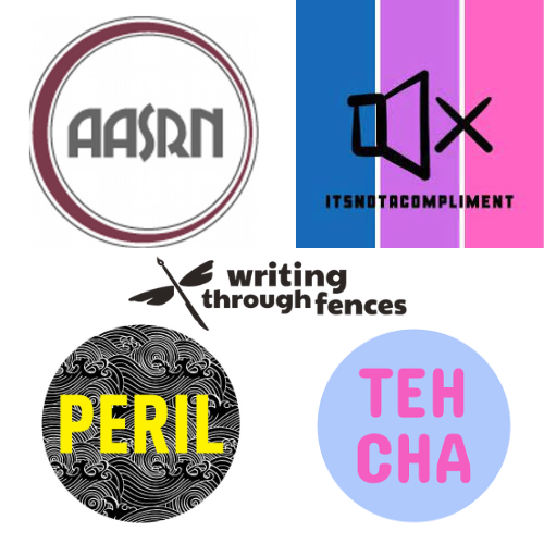 PerilMag's tweet photo. Promise this is the one and only time we'll subject you to logo soup, but our @MAVArtsAU project is the work of #NoCompass collective: people from @aasrn, @notacompliment_ , @tehchamag and @WritingThroughFences and @PerilMag bringing this glorious edition together. https://t.co/mObR8JD1uI