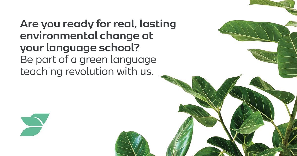 Is your language school taking action to reduce emissions + negative environmental impact?

Then you might be ready to show the world your environmental credentials with independent accreditation for green language schools!

👉greenstandardschools.org
🌱#GreenLanguageTeaching