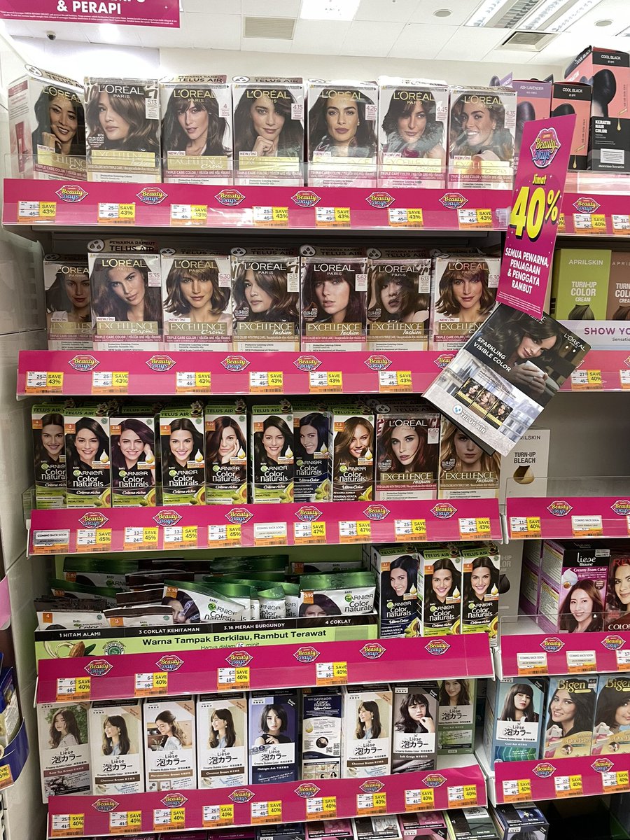 brgsjks's tweet photo. Yang ditunggu-tunggu akhirnya tiba. 50% off shampoo &amp; conditioner kat Guardian! Colour rambut ada 40% off. Sampai 31st August. Gooooo serbu! https://t.co/0hSOL0XYWa
