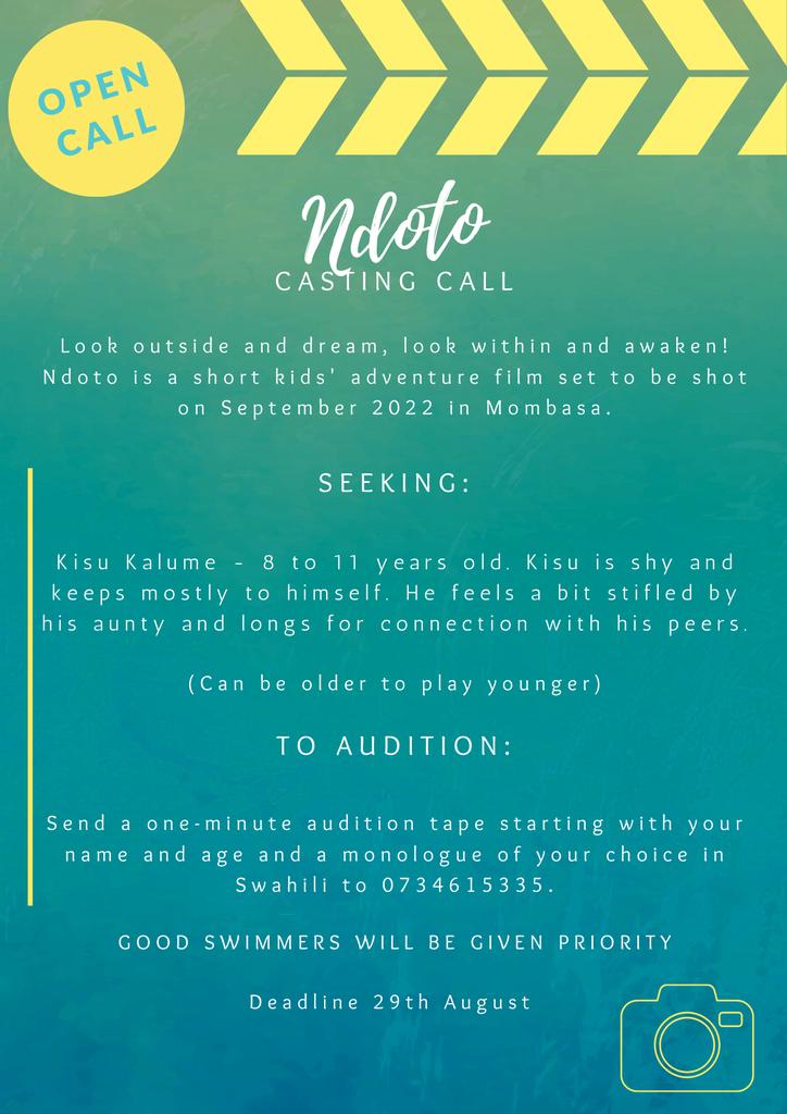 Hamlocks's tweet photo. And so begins the search for our next star!... Share widely, he might be in your circles. Kindly follow the instructions on the poster.
#Kenyanactor #Audition #actor #actress #kenyanfilm #production https://t.co/pdaapb8LQd