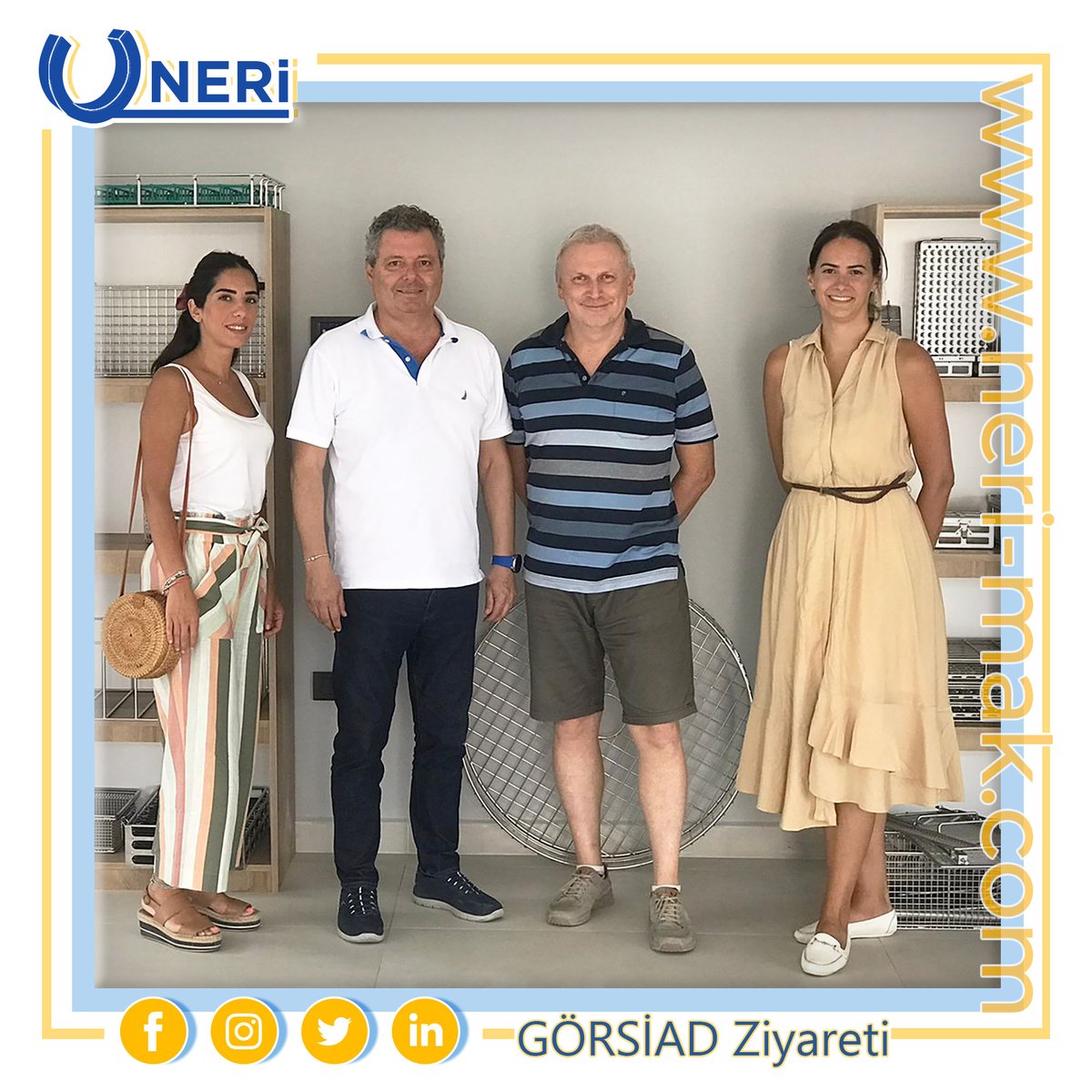 neri_ltd's tweet photo. Görsiad Association President Engin Çetiner visited our company yesterday; He shared with us the latest status of the association's and regional activities. We exchanged views.

We would like to thanks to the “GÖRSİAD” association for visiting our company.
#nerimakina #görsiad https://t.co/rigkfvAvzp