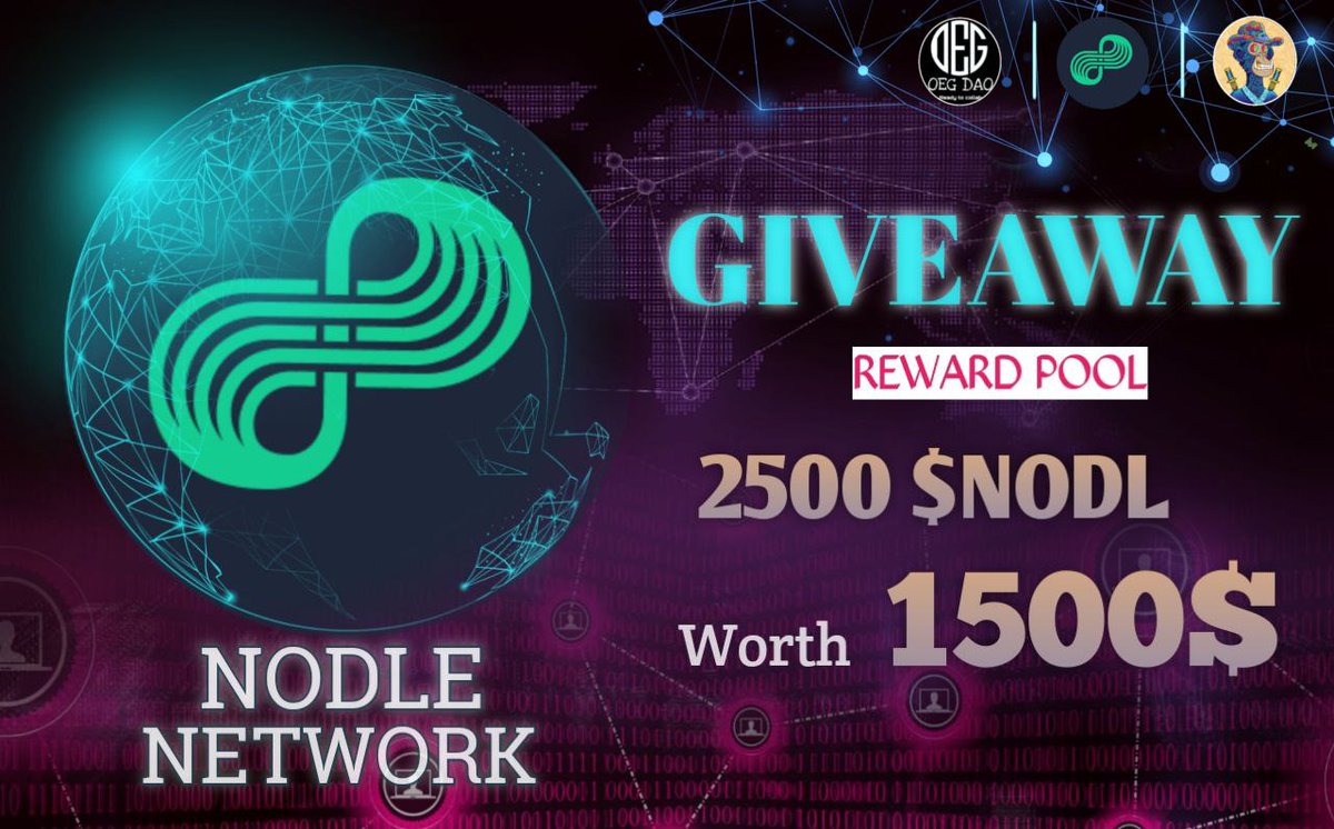 Akira_OX004's tweet photo. 🚀PARTNERSHIP WITH @NodleNetwork TO GIVEAWAY🚀
🏆Prize Pool🏆
2500 $NODL Tokens ( Worth 1500$ ) 🚀🚀
To Enter:
✅Follow @Akira_OX004 & @NodleNetwork & @DaoOeg
✅❤,RT & Tag 3 Friend
✅FINISH Gleam Task https://t.co/s5n9OXHBgs
⏰27 August
#Airdrop #Giveaway #Free_Token #M2E https://t.co/TDA6k5CKwo