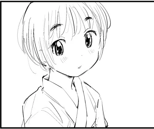 唐突に浴衣が描きたくなったので、月が替わる前に田舎の子のちょいネタを描くかもしれません。
しかし柄トーン貼る前だと幽霊みたいに見えますね…😓 