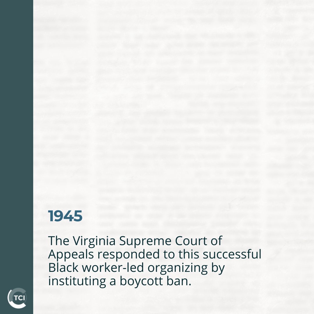 TCIFiscal's tweet photo. It's #ThrowbackThursday.
Let's take a look at a critical moment in Virginia's labor history, which kicked off an era of successful Black-led worker organizing in Richmond, #Virginia...and some backlash.
Check out more events at https://t.co/0NrJwJ2b8z
#TBT #VaLaborHistory https://t.co/uikje9l47O