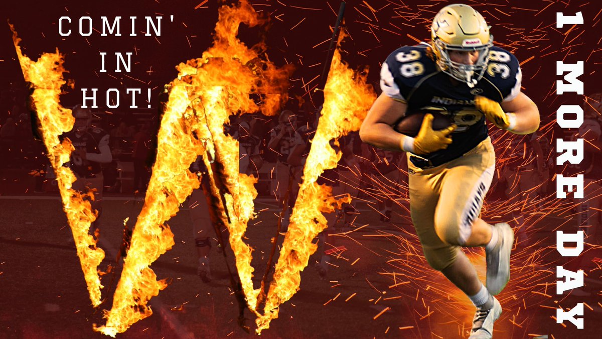 NationHolt's tweet photo. ONE. MORE. DAY. See you tomorrow night! #LetsGoHolt #CominInHot #ChasingExcellence @HoltFB https://t.co/bH8WYe1ZBc