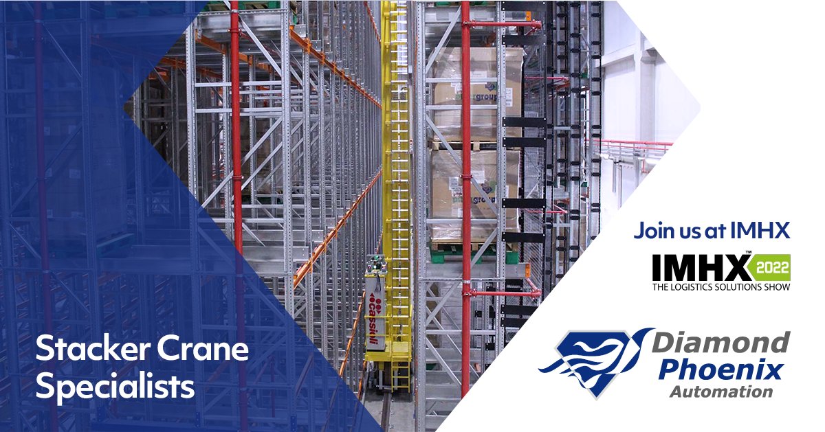 DPAlimited's tweet photo. Want to learn more about "#StackerCranes"? Visit #IMHX22 and come talk to us at booth 5AM24. We're one of the market leaders in #design #integration and #installation.

#conveyorsystems #conveyors #automation #storagesolutions

🔗https://t.co/luNi3oTT5u https://t.co/73UX1bT9Mo