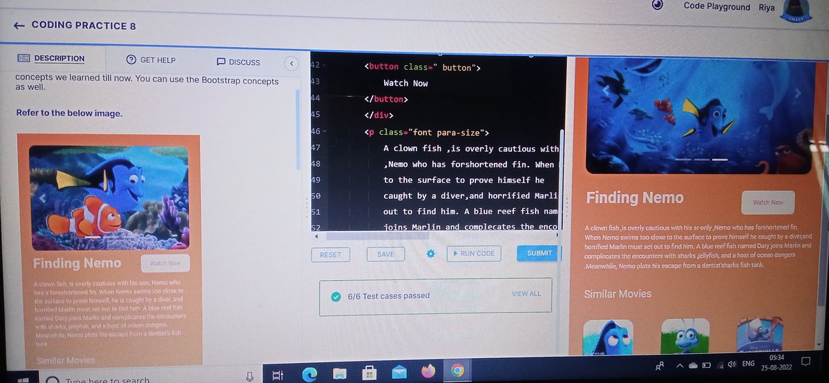 RiyaPandey9119's tweet photo. Coding practice-8 successfully completed. 
#html #css #coding
#ccbp #nxtwave
#rahulattuluri https://t.co/J5UGTVtsZQ