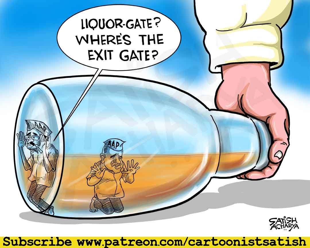 Satish Acharya on Twitter haunts AAP. https