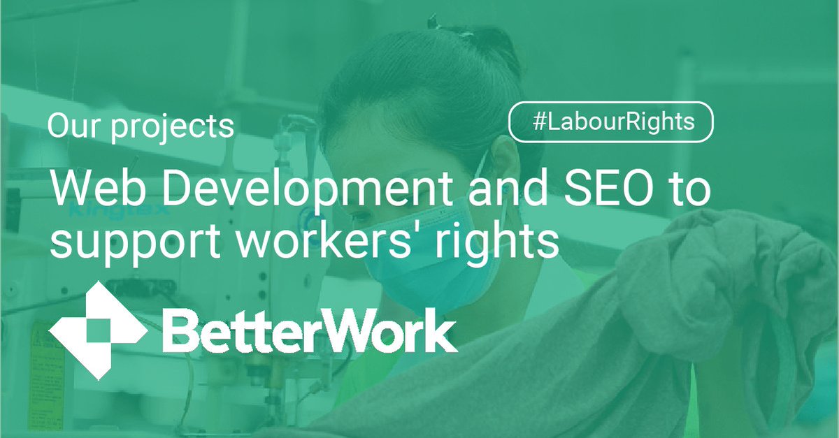 Reliefapps's tweet photo. @Better_Work .org has become the preferred source of information for factories, brands and workers to improve working conditions in the garment sector. We collaborated with @Better_Work to make its website more accesible and with improved SEO
+https://t.co/ayFmb6yD4Y

#garment https://t.co/1cMloGLnVY